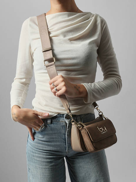 Cross Body Tas Wendy By byblos Beige wendy BS43B01 ander zicht 1